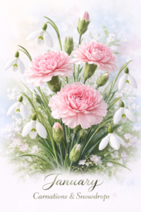 January’s Birth Flowers: Carnations & Snowdrops (Yes, They’re Cooler Than They Sound)