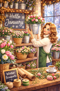 January in a Flower Shop: Where Hope Springs Eternal